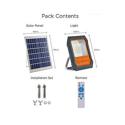RDX flood 300 rechargable Solar Outdoor light