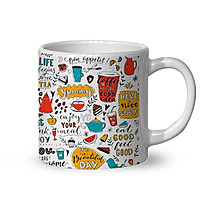 Printed SUBLIMATION Tea Mug|Design - Have A Nice Day |Best Gift for Tea Lover|180 ml
