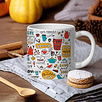 Printed SUBLIMATION Tea Mug|Design - Have A Nice Day |Best Gift for Tea Lover|180 ml