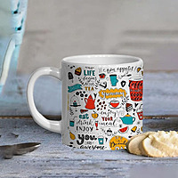 Printed SUBLIMATION Tea Mug|Design - Have A Nice Day |Best Gift for Tea Lover|180 ml