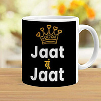 Printed Jaat Su Jaat Theme Ceramic Printed Tea and Coffee Mug(325 Ml) Birthday,Gift