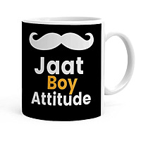 Printed  Jaat Boy Theme Ceramic Printed Tea and Coffee Mug(325 Ml)