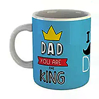 Dad You are The King Coffee Mug, 330 m (White)
