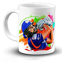 Sharma 45 Printed Black Mug with Print | Cricket Coffee Mug 11oz | Milk Mug This Mug  Safe 330ml