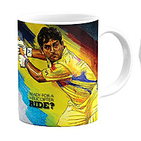 printed MS Dhoni Theme Fan Art Printed Ceramic Coffee Mug