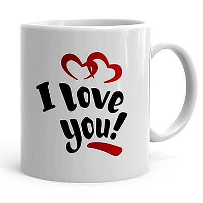 Printed I Love You Quote Coffee Mug 330 ml - Valentine Gifts for Girlfriend Printed I Love You Quote Coffee Mug 330 ml - Valentine Gifts for Girlfriend