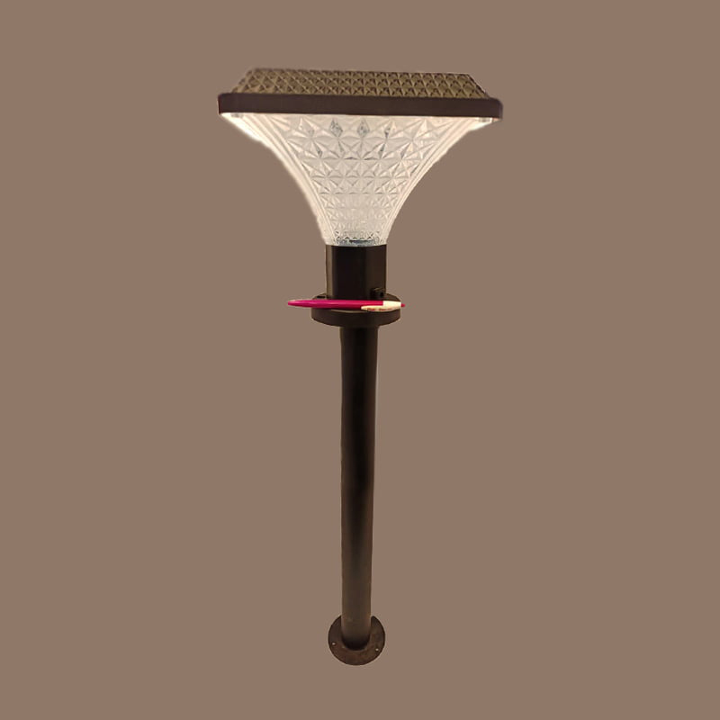 BOLLARD SQUARE SHED Solar Pillar Lights Outdoor Post Cap Light Waterproof LED Garden Lamp