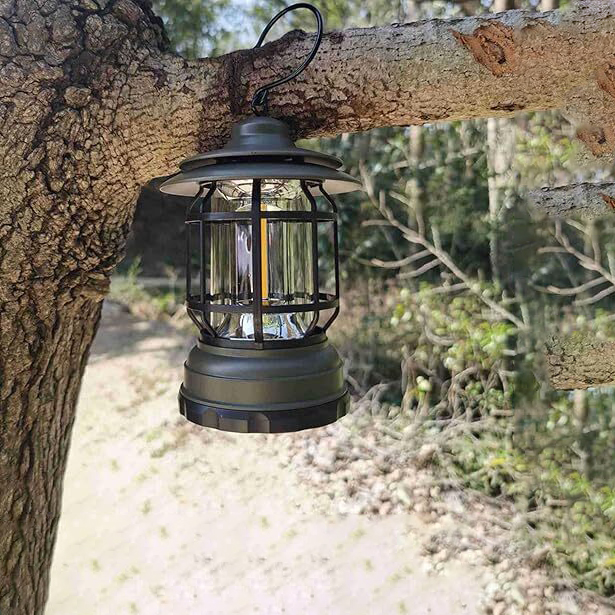 Mountain rechargable lantern Camping Light, Battery Powered Hanging Lamp