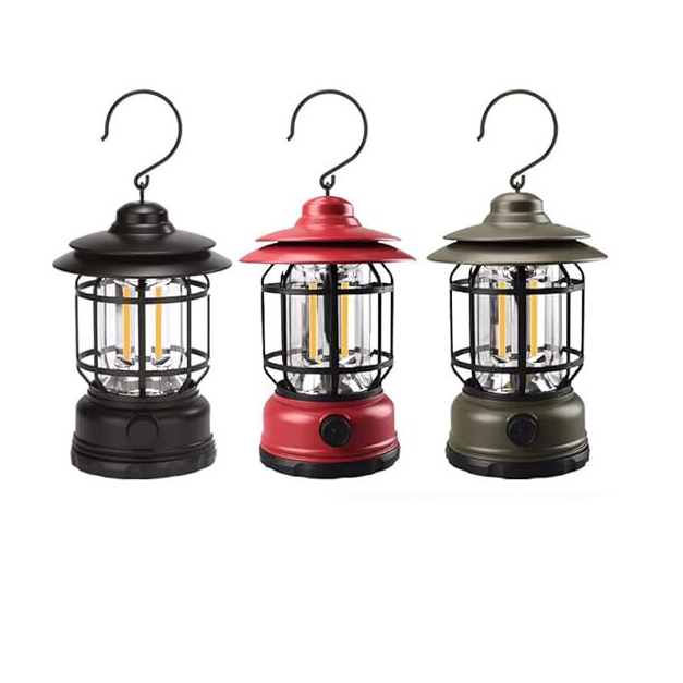 Mountain rechargable lantern Camping Light, Battery Powered Hanging Lamp