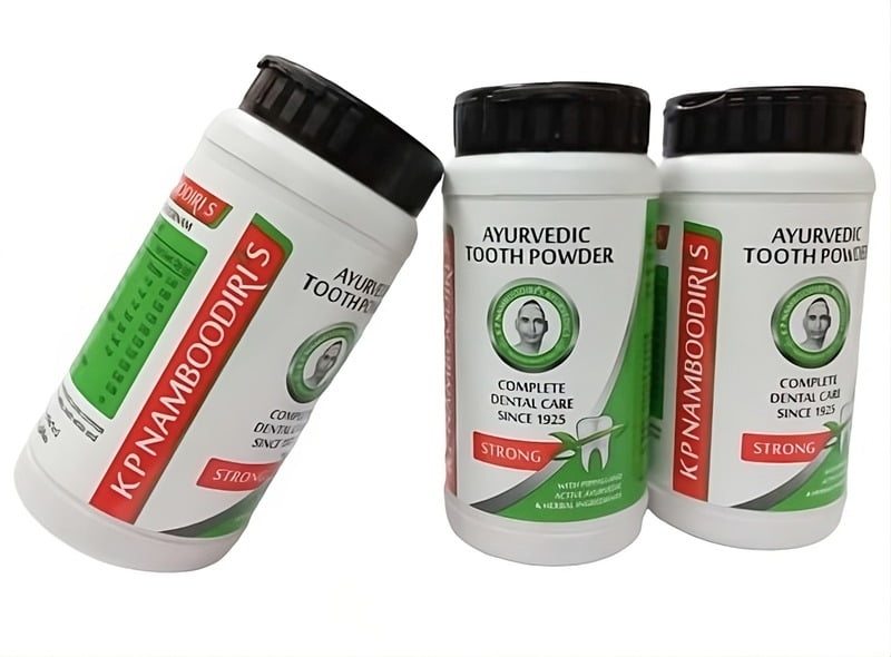 KP Namboodiris Ayurvedic Dental Strong Powder(80g)3 pack