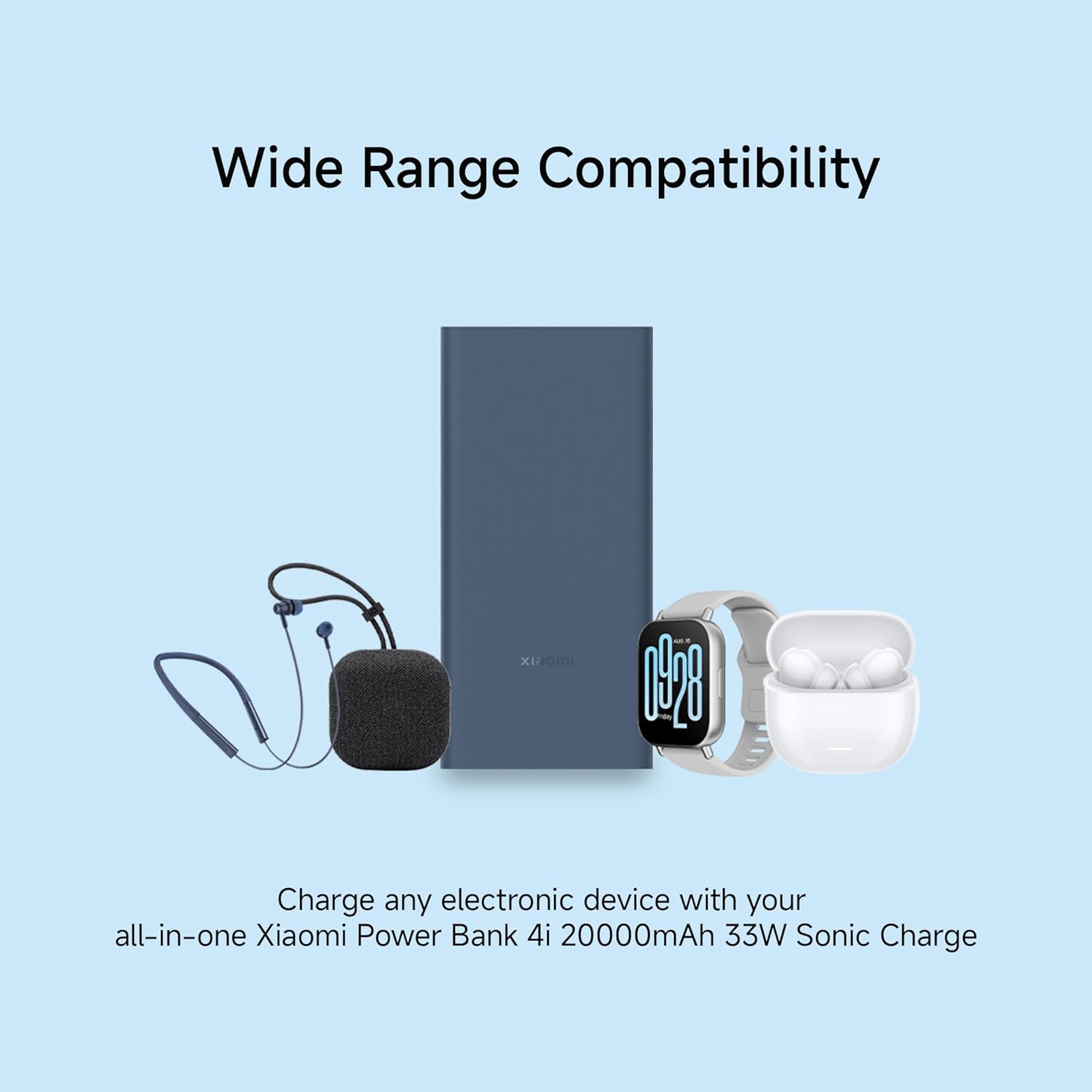 Xiaomi Power Bank 4i 20000mAh 33W Super Fast Charging PD | Power Delivery | QC 3.0|Type C Input & Output |Triple Output Ports|Supports Android,Apple, Tablets, Earbuds, Watches Xiaomi Power Bank 4i 20000mAh 33W Super Fast Charging PD | Power Delivery | QC 3.0|Type C Input & Output |Triple Output Ports|Supports Android,Apple, Tablets, Earbuds, Watches