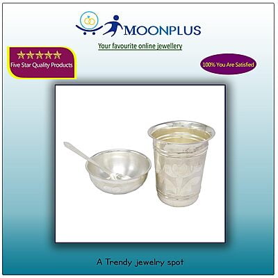 Silver Bowl,Spoon and Tumbler Silver Bowl,Spoon and Tumbler