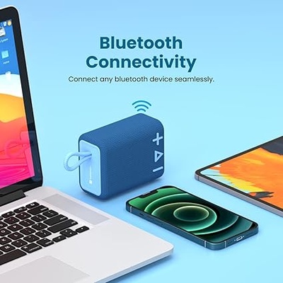 Portronics Breeze 4 Portable 5W Bluetooth Speaker with Mic, TWS Connectivity, IPX6 Water Resistant, Bluetooth 5.3v, 8Hrs Playback, Type C Charging(Blue) Portronics Breeze 4 Portable 5W Bluetooth Speaker with Mic, TWS Connectivity, IPX6 Water Resistant, Bluetooth 5.3v, 8Hrs Playback, Type C Charging(Blue)