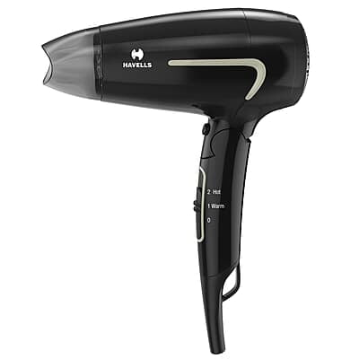 Havells 1600W Unisex Foldable Hair Dryer 3 Heat Settings (Hot/Warm/Cold)