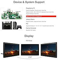 13.3inch Capacitive Touch Screen LCD with Case, 1920×1080, HDMI, IPS, Various Systems Support