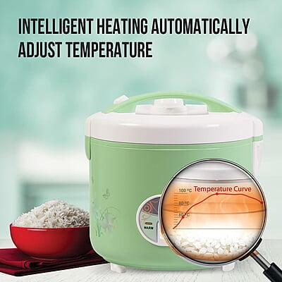 Havells Max Cook Dlx Cl 2.8 Ltr Rice Cooker, 2.8 Liter, Light Green
