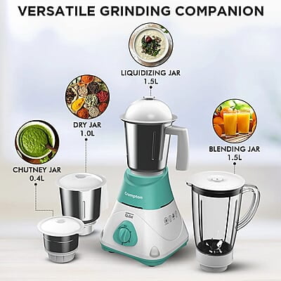 CROMPTON QUBE 3J 750W POWERTRON MOTOR MIXER GRINDER MOTOR VENT-X TECHNOLOGY