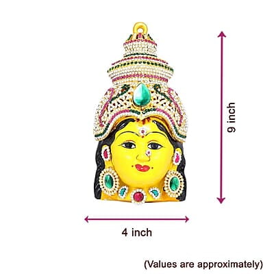 God Ornament Goddess Varalakshmi Stone Face/Mugam