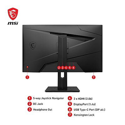 MSI, 27" QHD 240Hz Gaming Monitor, G274QPX MSI, 27" QHD 240Hz Gaming Monitor, G274QPX