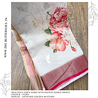 PURE LINEN SAREE YBRSLIN23444 PURE LINEN SAREE YBRSLIN23444