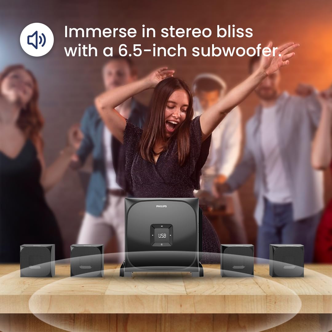 Philips SPA8170B/94 4.1 Channel Speaker Philips SPA8170B/94 4.1 Channel Speaker