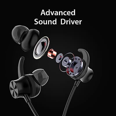 Blaupunkt Newly Launched Be120 Touch Wireless in Ear Neckband with Multi-Touch Control I Auto Magnetic Off I Gaming Ready I 40H Playtime I Turbovolt Charging I Built-in Handsfree Calling