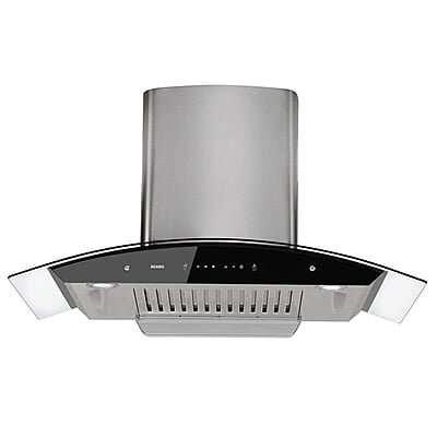 AGARO Grand Kitchen Chimney 90 cm 1200 m3/hr Auto-Clean Curved Glass Kitchen Hood AGARO Grand Kitchen Chimney 90 cm 1200 m3/hr Auto-Clean Curved Glass Kitchen Hood