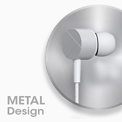 ZEBRONICS Zeb-Buds C2 in Ear Type C Wired Earphones with Mic, Braided 1.2 Metre Cable, Metallic Design, 10mm Drivers, in Line Mic & Volume Controller