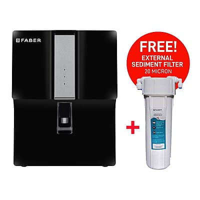 Faber Galaxy Pro Plus RO+UV+ MAT,7 Liters, 7 Stage Mineral Water Purifier with Upto 2500 TDS, Black