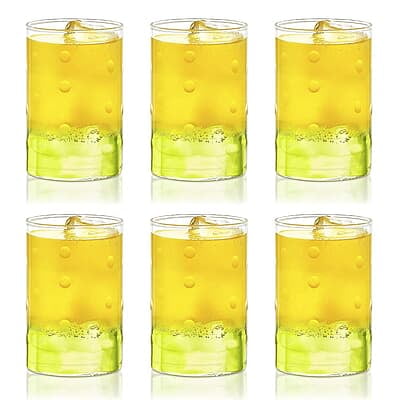 Borosil 350 ml Set of 6 pcs Medallions Vision Transparent Drinking Glass | Borosilicate Glass Tumblers for Water, Cold Drinks, Juice| Flame Proof, Microwave & Dishwasher Safe | For Daily use & Gifting Borosil 350 ml Set of 6 pcs Medallions Vision Transparent Drinking Glass | Borosilicate Glass Tumblers for Water, Cold Drinks, Juice| Flame Proof, Microwave & Dishwasher Safe | For Daily use & Gifting