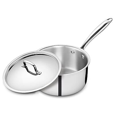 KENT Triply Sauce Pan 14 CM with SS Lid 1.1 L KENT Triply Sauce Pan 14 CM with SS Lid 1.1 L