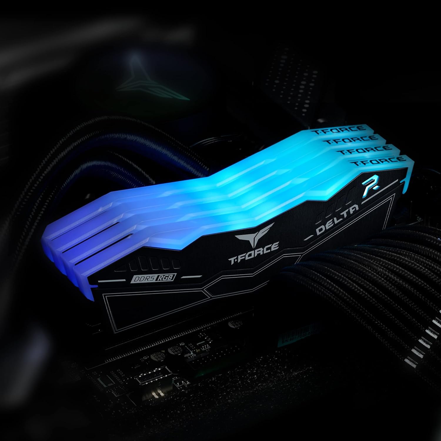 TeamGroup T-Force Delta RGB DDR5 RAM Kit, Desktop Gaming Memory, Metal Heatsink, ARGB Sync, ECC, XMP 3.0/EXPO, For Intel/AMD CPU, High Performance Low Latency TeamGroup T-Force Delta RGB DDR5 RAM Kit, Desktop Gaming Memory, Metal Heatsink, ARGB Sync, ECC, XMP 3.0/EXPO, For Intel/AMD CPU, High Performance Low Latency