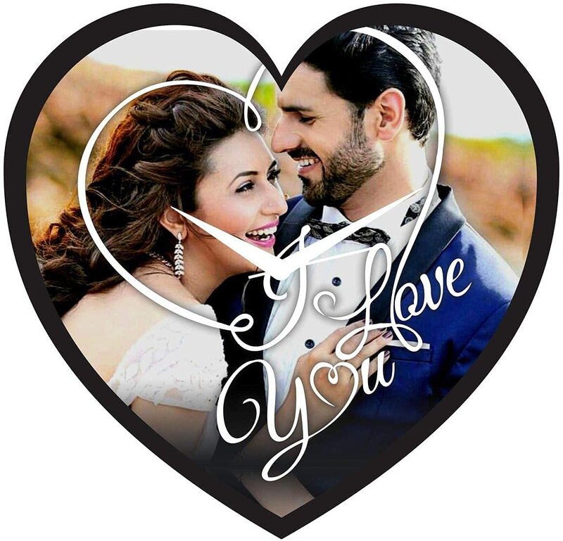 Sublimation Wall Clock Printed Customized/Personalized Heart Shape Wooden Wall Clock with 1 Photo Sublimation Wall Clock Printed Customized/Personalized Heart Shape Wooden Wall Clock with 1 Photo