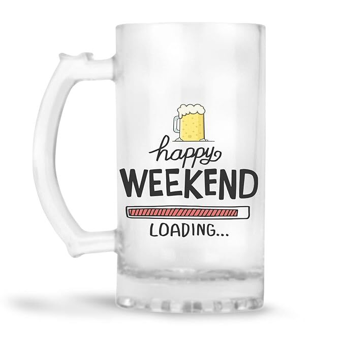 Sublimation Printed Beer Mug with Handle Gift for Men Dad Brother Husband Son Boyfriend Friends (470 ml) Sublimation Printed Beer Mug with Handle Gift for Men Dad Brother Husband Son Boyfriend Friends (470 ml)