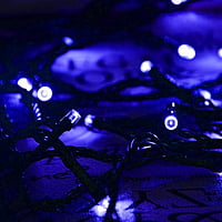 Blue Outdoor Solar String Lights,8 Modes WONFAST Waterproof 72ft 200led Solar Christmas Fairy Lights Ambiance