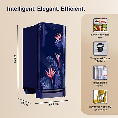 Godrej 183 L 3 Star Farm Fresh Crisper Technology