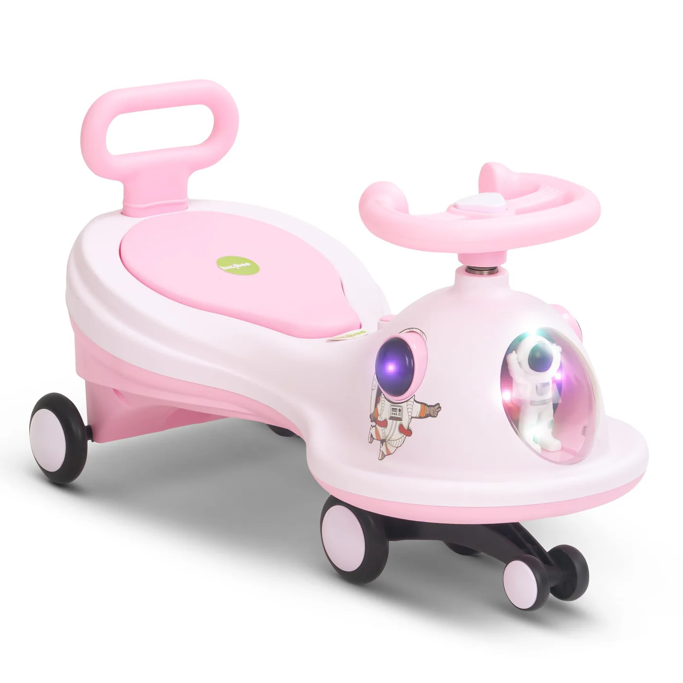 Baybee Astro Baby Swing Car for Kids-Dark Pink