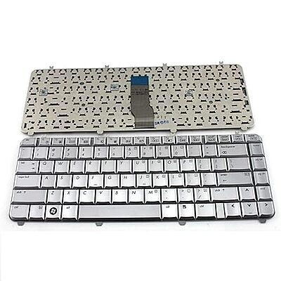Laptop Keyboard Compatible for HP Pavilion DV5 DV5Z DV5 1000 DV5 1301 DV5 1100 Silver