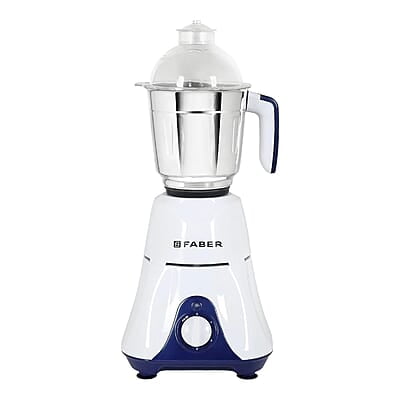 Faber Primo 550W Blender Mixer Grinder, 3 SS clip lock jars and blades copper motor, up to 18000 rpm speed