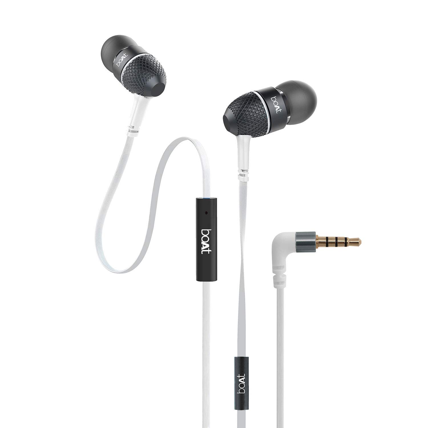 boAt BassHeads 220 (Frosty White)