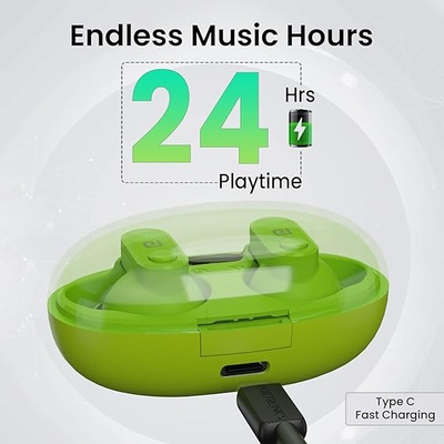 Portronics Harmonics Twins S16 in Ear Wireless TWS Earbuds with 24 Hrs Playtime, Clear Calls, Game & Music Mode, Low Latency, Bluetooth 5.3v, LED Display, Type C Fast Charging Portronics Harmonics Twins S16 in Ear Wireless TWS Earbuds with 24 Hrs Playtime, Clear Calls, Game & Music Mode, Low Latency, Bluetooth 5.3v, LED Display, Type C Fast Charging
