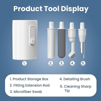Portronics Clean U 5 in 1 Multi Function Electronics Cleaning Kit, Gadget Cleaning Kit, Soft Brush, Extension Rod, Cleaner for Earbuds, Earphone, Mobile Speakers & Jacks (White) Portronics Clean U 5 in 1 Multi Function Electronics Cleaning Kit, Gadget Cleaning Kit, Soft Brush, Extension Rod, Cleaner for Earbuds, Earphone, Mobile Speakers & Jacks (White)