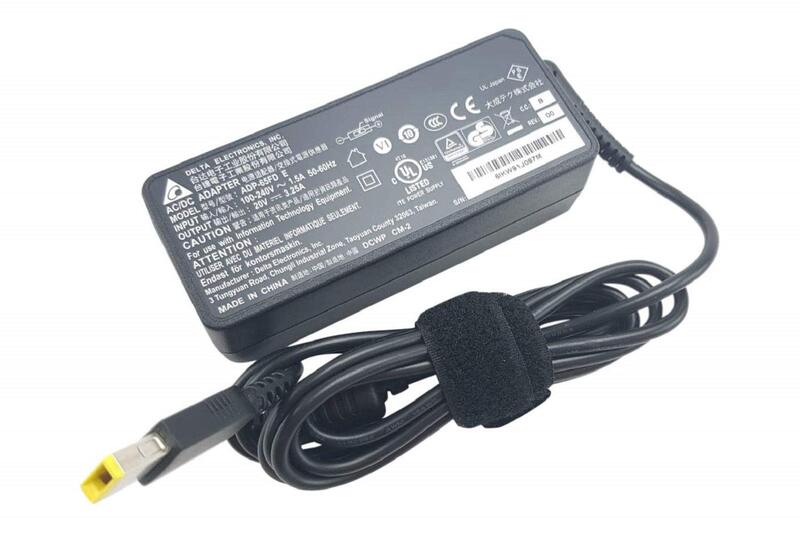 Refurbished Lenovo USB Slim Tip Rectangular Pin Laptop Adapter