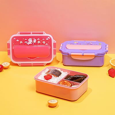 1 Pc Lunch Box For Kids With Spoon 1 Pc Sipper Bottle Leak Proof Tiffin Box For Boys, Girls, School & Office, Microwave Safe (Food Grade Pp Plastic) 800 Milliliters - 800 Ml 1 Pc Lunch Box For Kids With Spoon 1 Pc Sipper Bottle Leak Proof Tiffin Box For Boys, Girls, School & Office, Microwave Safe (Food Grade Pp Plastic) 800 Milliliters - 800 Ml