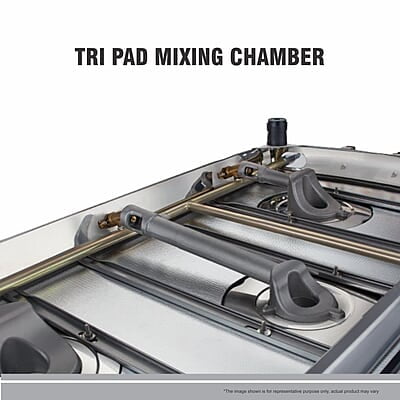 Preethi Blu Flame Blaze Glass top 3 Burner Gas Stove, Manual Ignition