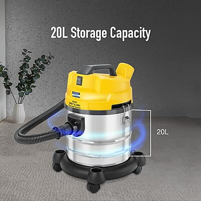 KENT Wet and Dry Vacuum Cleaner KSL 612 1200 W Blower Function Flexible hose Extension tube Crevice tool Floor brush Wet brush Filter bag KENT Wet and Dry Vacuum Cleaner KSL 612 1200 W Blower Function Flexible hose Extension tube Crevice tool Floor brush Wet brush Filter bag