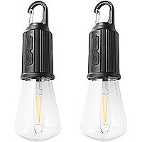 2 No Retro Rechargeable Bulb Warm Light Lantern for Outdoor Activities and Emergency Situations
