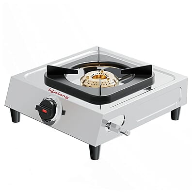 Lifelong Automatic Ignition 1 Burner Stainless Steel Gas Stove Doorstep Service