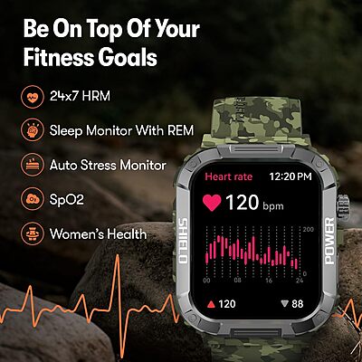Fastrack Limitless Valor Smart Watch with 1.91" Ultra HD Display, Bluetooth Calling