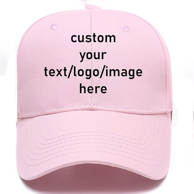 Printed Pink Caps with Your Name, Logo, Company Name, Image Printed on it. Best Boy Printed Pink Caps with Your Name, Logo, Company Name, Image Printed on it. Best Boy